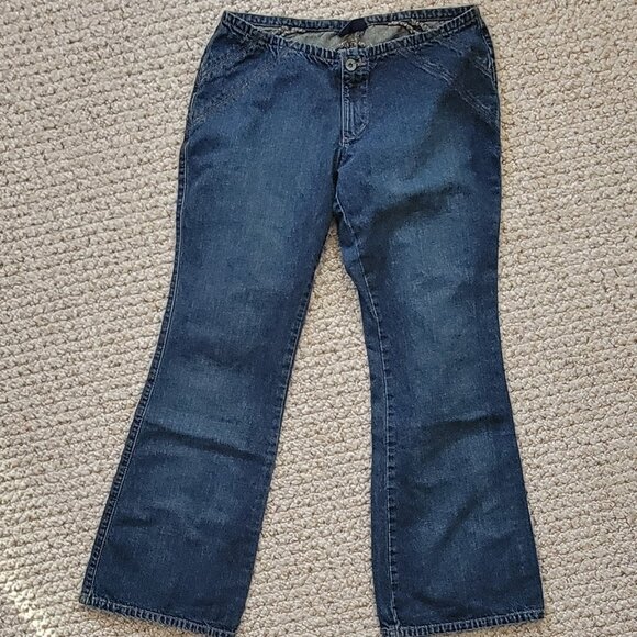 Mavi GRACE Bootleg Flare Jeans No Waistband HTF - Picture 3 of 8